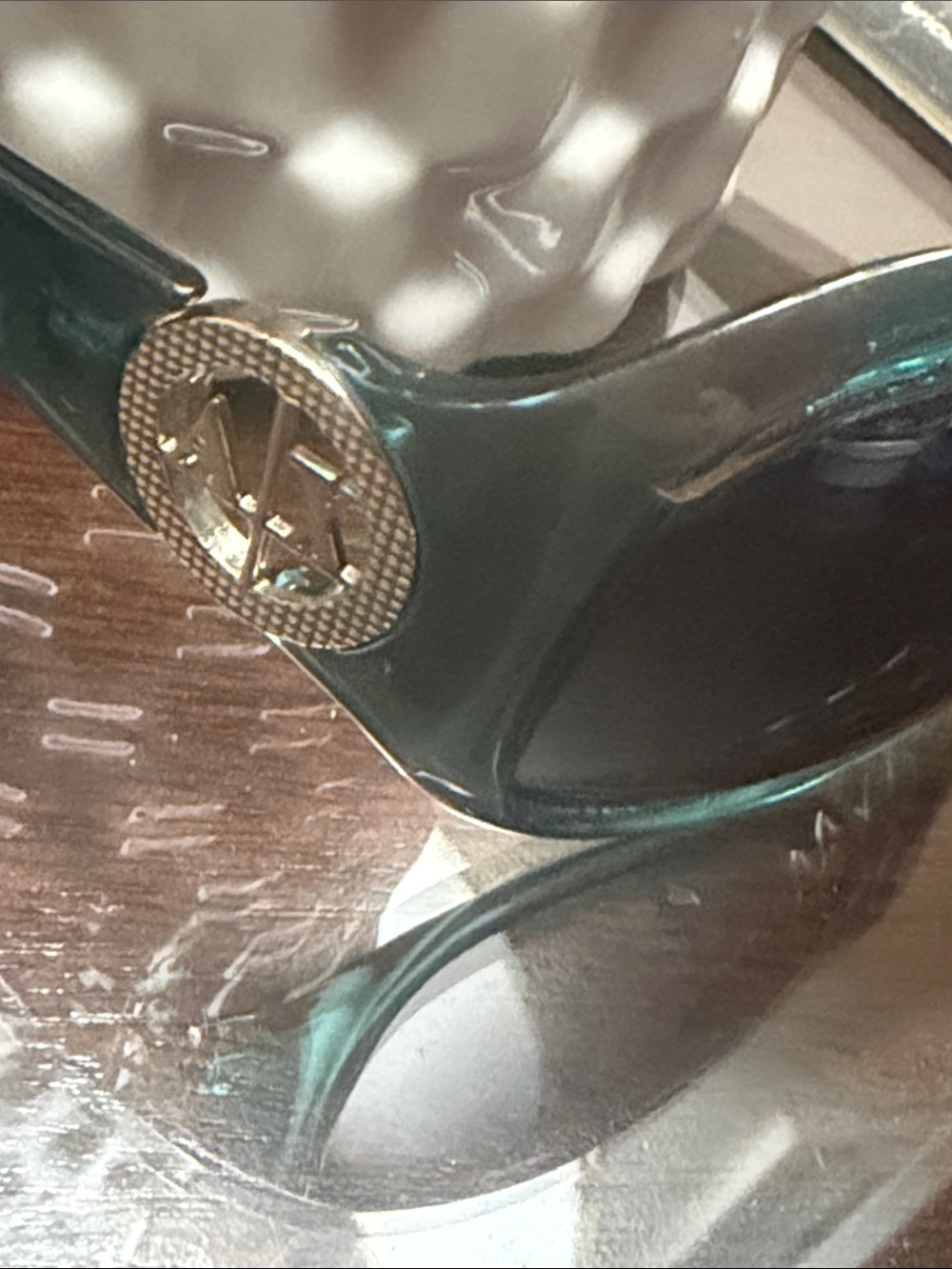 Armani Exchange Women's Dark Green Cat-Eye Sunglasses - Picture 5 of 6
